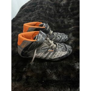 VTG Adidas Vaporspeed II Wrestling Shoes Black Grey & Orange Men’s 12 Athletic